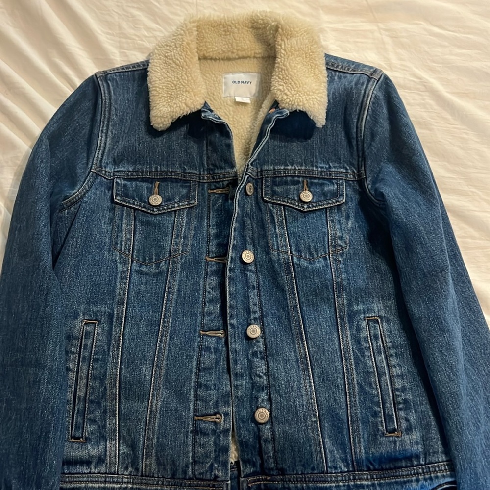 Jean Jacket with Sherpa Interior